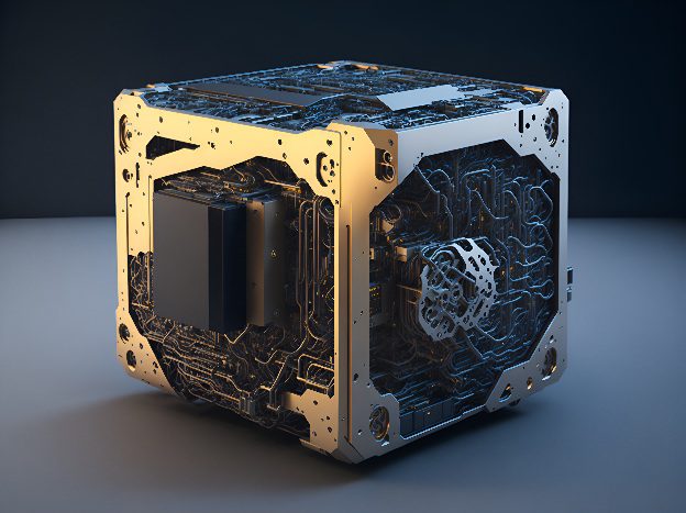 A glowing, high-tech quantum processor representing the latest Quantum Computing Breakthroughs 2026