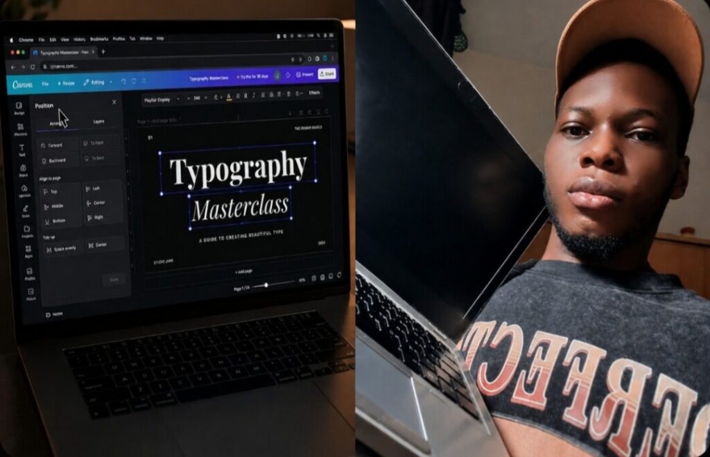 Real image reflecting The 2-Second Trick I Use to Align Text Perfectly on the Screen In Canva
