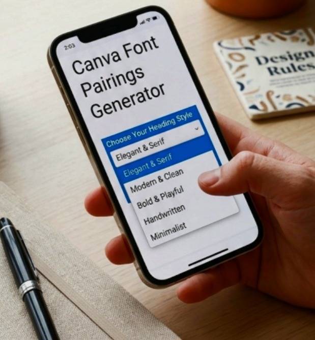Canva Font Pairings Generator